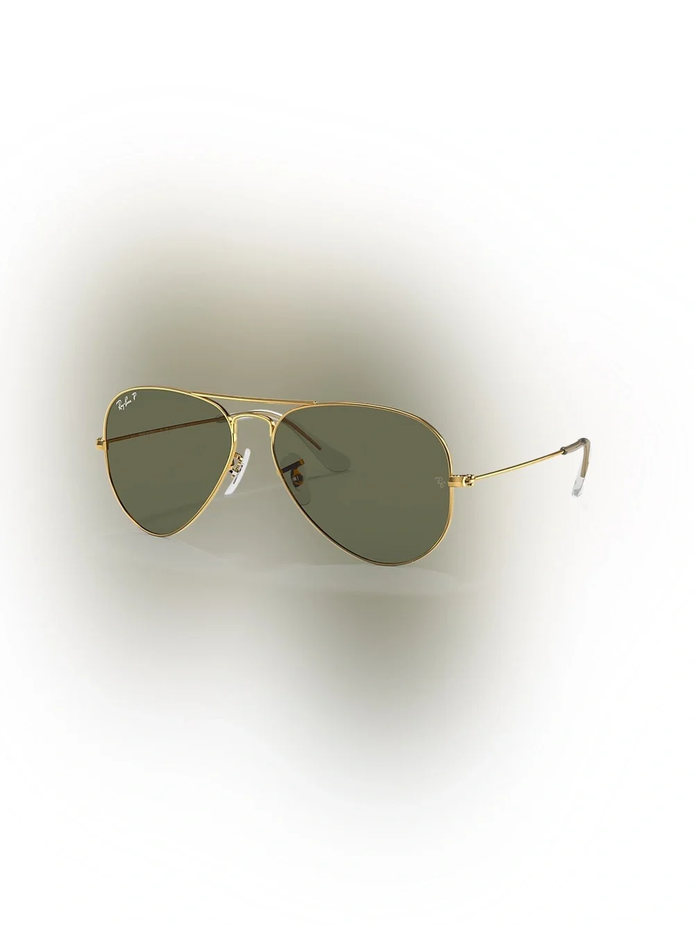 RAY-BAN Aviator Classic green polarized with gold frame